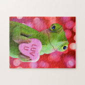 Chamäleon-Herz (Liebe dich) Puzzle (Horizontal)