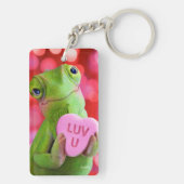 Chamäleon-Herz (Liebe dich) Schlüsselanhänger (Rückseite)