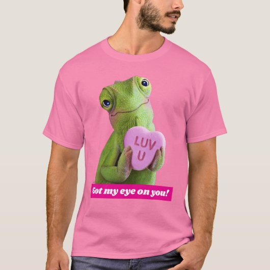 Chamäleon-Herz (Liebe dich) T-Shirt (Vorderseite)