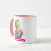 Chamäleon-Herz (Liebe dich) Tasse (Vorderseite Links)