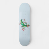 Chamäleon in der Blüte Skateboard (Vorderseite)