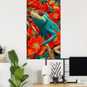 Chamäleon in Technicolor Poster (Heimbüro)