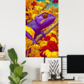 Chamäleon in Technicolor Poster (Heimbüro)