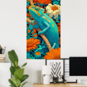 Chamäleon in Technicolor Poster (Heimbüro)