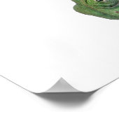 Chamäleon, Jungweide, Chamaeleo calyptratus Poster (Ecke)