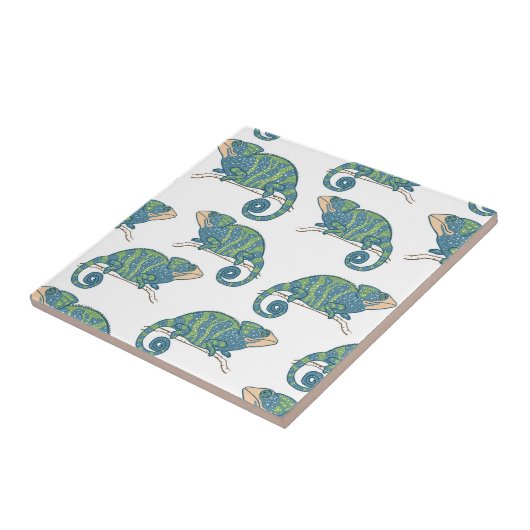 Chamäleon-Muster Fliese (Seite)