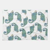 Chamäleon-Muster Geschirrtuch (Horizontal)