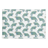 Chamäleon-Muster Kissenbezug (Rückseite-Links)