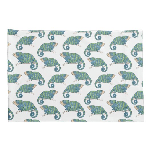 Chamäleon-Muster Kissenbezug (Rückseite-Rechts)