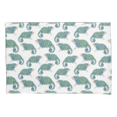 Chamäleon-Muster Kissenbezug (Vorderseite-Links)