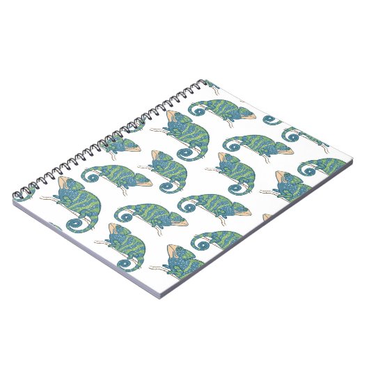 Chamäleon-Muster Notizblock (Linke Seite)