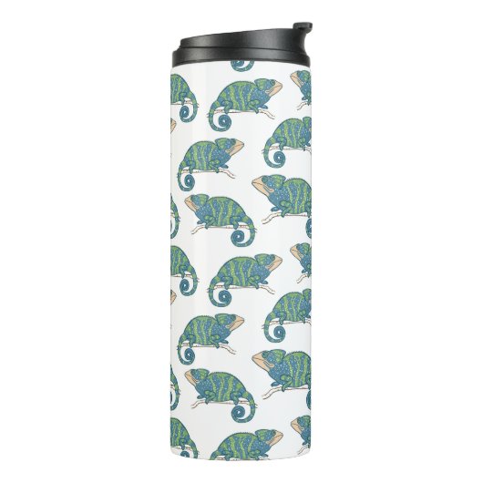 Chamäleon-Muster Thermosbecher (Nach links gedreht)