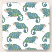 Chamäleon-Muster Untersetzer (Vorderseite)