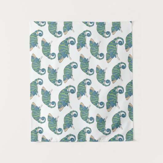 Chamäleon-Muster Wandteppich (Vorderseite)