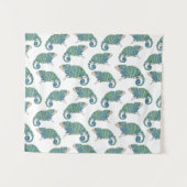 Chamäleon-Muster Wandteppich (Vorderseite (Horizontal))