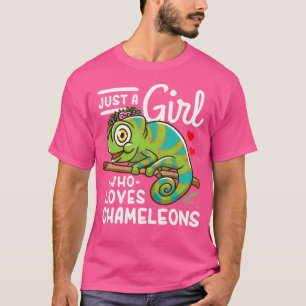 Chamäleon Nur Ein Mädchen Das Chamäleons Liebt T-Shirt