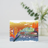 Chamäleon postkarte (Stehend Vorderseite)