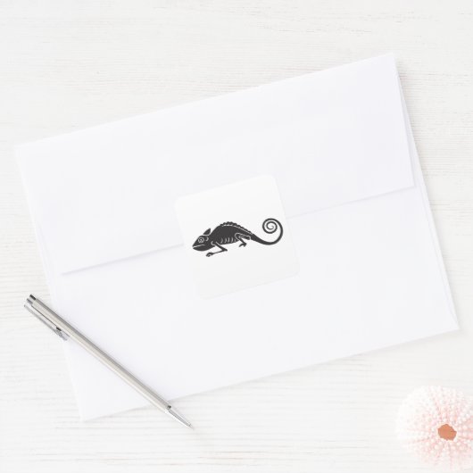 Chamäleon Quadratischer Aufkleber (Umschlag)