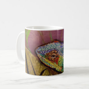 Chamäleon-Tasse mit Originalvorlage Kaffeetasse