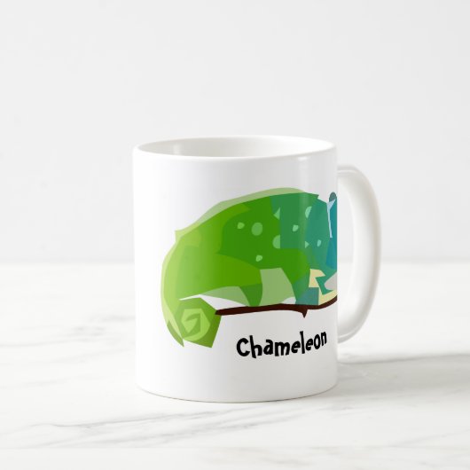 Chamäleon-Tassen Kaffeetasse (VorderseiteRechts)