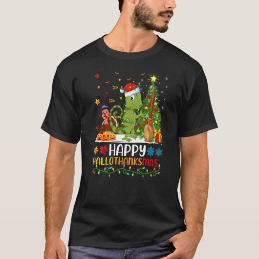 Chamäleon Tier   Glückliches Chamäleon Hellothanks T-Shirt (Vorderseite)