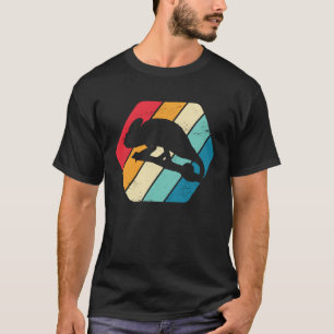 Chamäleon Tier Wildtiere Dschungel Retro T-Shirt