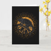 Chamäleon-Wildlife-Conservation-Tier-Reptil-Liebe Karte (Gelbe Blume)