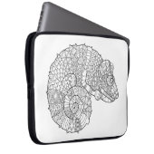 Chamäleon Zendoodle Laptopschutzhülle (Vorne Rechts)