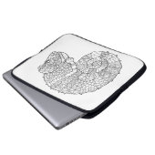 Chamäleon Zendoodle Laptopschutzhülle (Vorne Knopf)