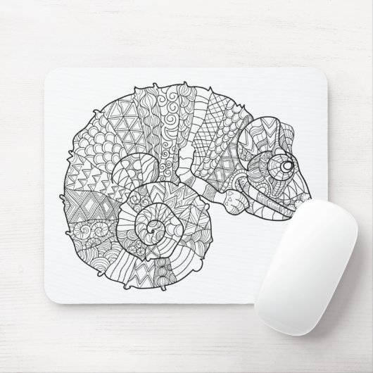 Chamäleon Zendoodle Mousepad (Mit Mouse)