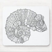 Chamäleon Zendoodle Mousepad (Vorne)