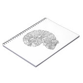 Chamäleon Zendoodle Notizblock (Linke Seite)