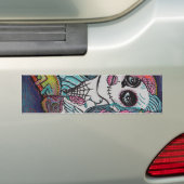 Chamäleon-Zuckerschädel-Kunst Autoaufkleber (Auf Auto)