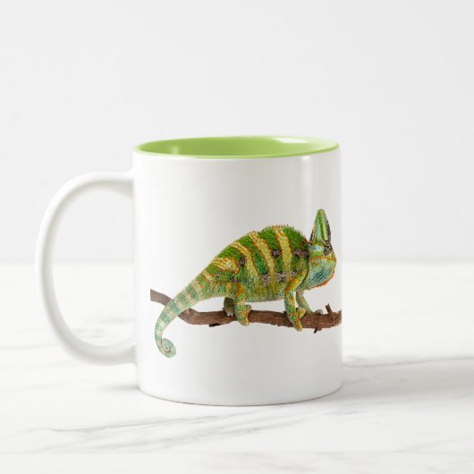 Chamäleon Zweifarbige Tasse (Links)