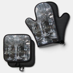 Chamäleonische Untersuchung Ofenhandschuh & Topflappen-Set