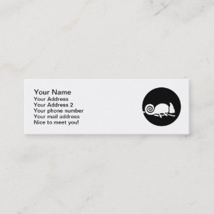 Chamäleonmond Mini Visitenkarte