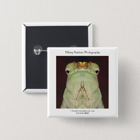 Chamäleonpromo-Stück Button (Vorne & Hinten)