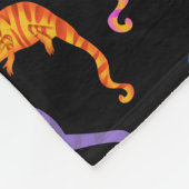 Chamäleons Farbige Reptilien Eidechsen Kinder Fleecedecke (Ecke)