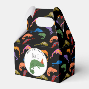 Chamäleons Farbige Reptilien Eidechsen Kinder Gebu Geschenkschachtel