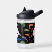 Chamäleons Reptilien Echsen Kinder Name Schule Trinkflasche (Links)