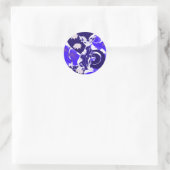 Chamalion Runder Aufkleber (Tasche)