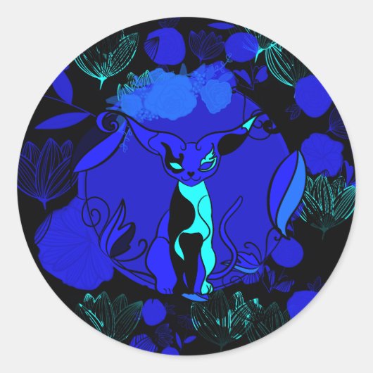 Chamalion Runder Aufkleber (Vorderseite)