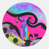 Chamalion Runder Aufkleber (Vorderseite)