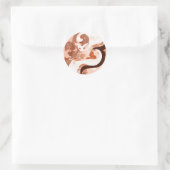 Chamalion Runder Aufkleber (Tasche)