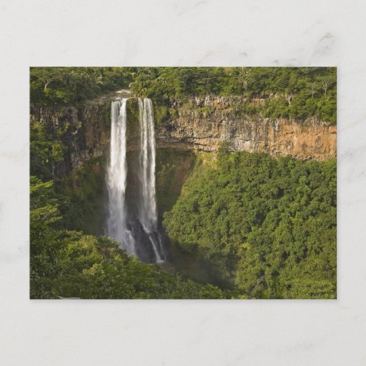 Chamarel Wasserfall am höchsten auf Mauritius, übe Postkarte (Vorderseite)