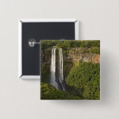 Chamarel-Wasserfall - höchster auf Mauritius, über Button (Vorne & Hinten)