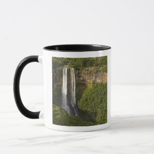 Chamarel-Wasserfall-höchster auf Mauritius, über Tasse
