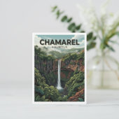 Chamarel-Wasserfall Mauritius Postkarte (Stehend Vorderseite)