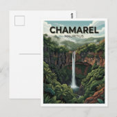 Chamarel-Wasserfall Mauritius Postkarte (Vorne/Hinten)