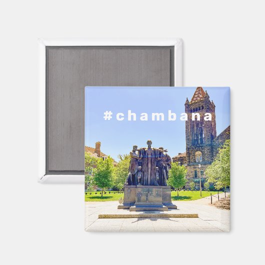 #Chambana Magnet (Vorderseite/Rückseite)